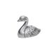 Silver Brass Duck Agarbatti Holder Stand
